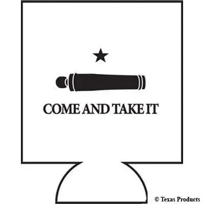 Come And Take It Koozie - White 1