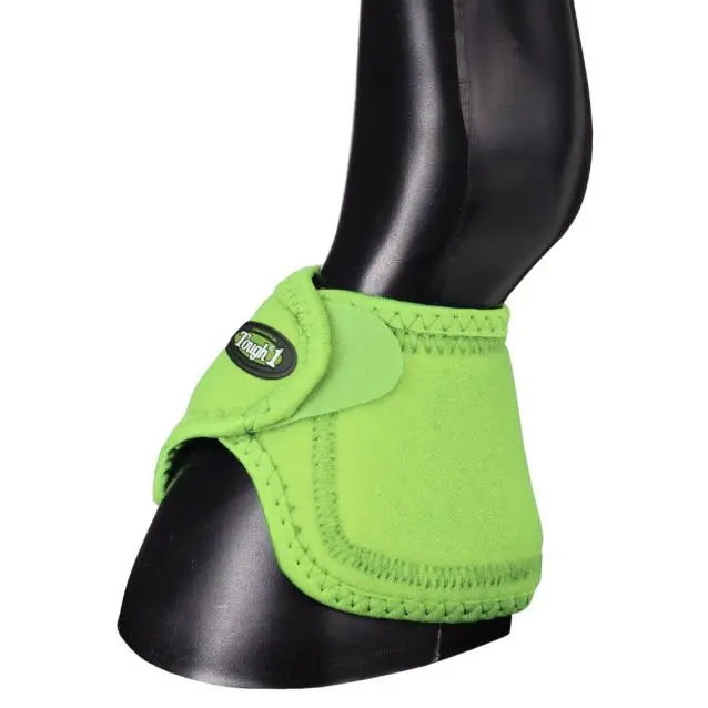 Tough1 "No Turn" Bell Boots - Medium - Neon Green 1