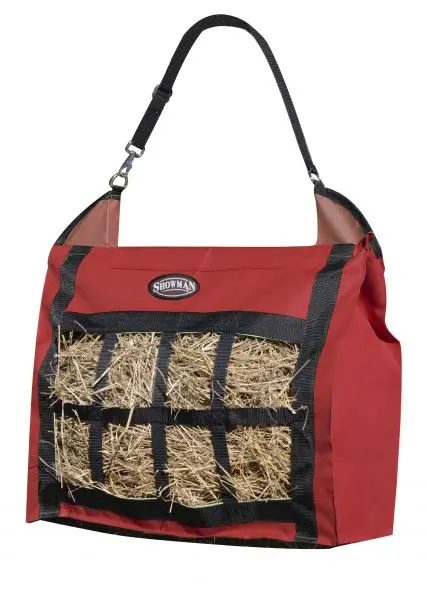 Showman Slow Feed Hay Tote - Red 1