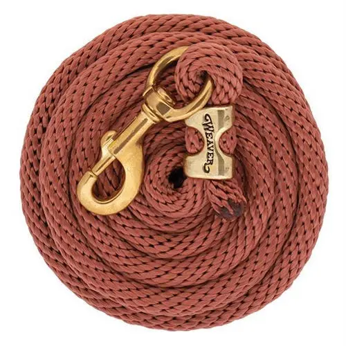 Poly Lead Rope With A Solid Brass 225 Snap - Cinnamon 1