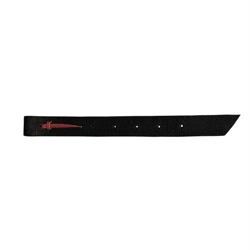 Doubled And Stitched Nylon Off Billet, 1-3/4" X 39" - Black 1