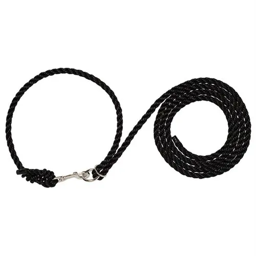 Livestock Adjustable Poly Neck Rope - Black 1