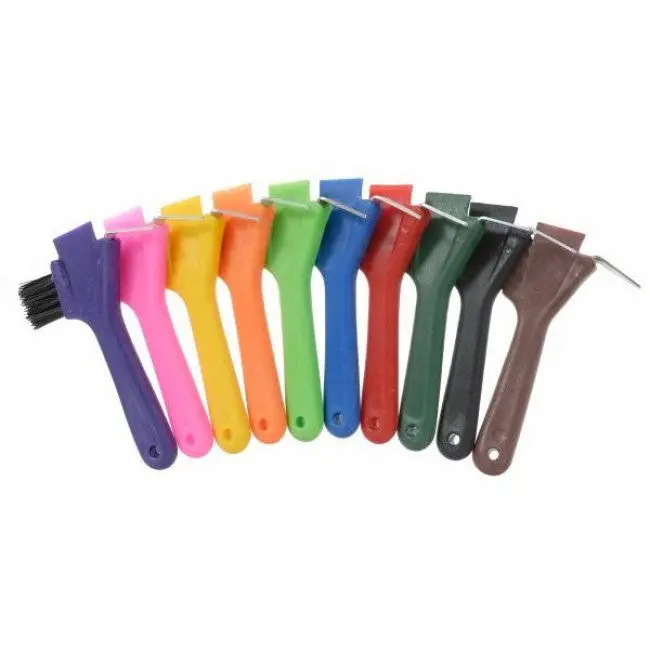 Tough1 Hoof Pick/Brush Combination - Different Colors 1
