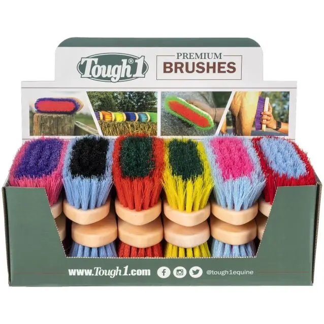 Tough1 Assorted Medium Bristle Brush - (Different Colors) 1