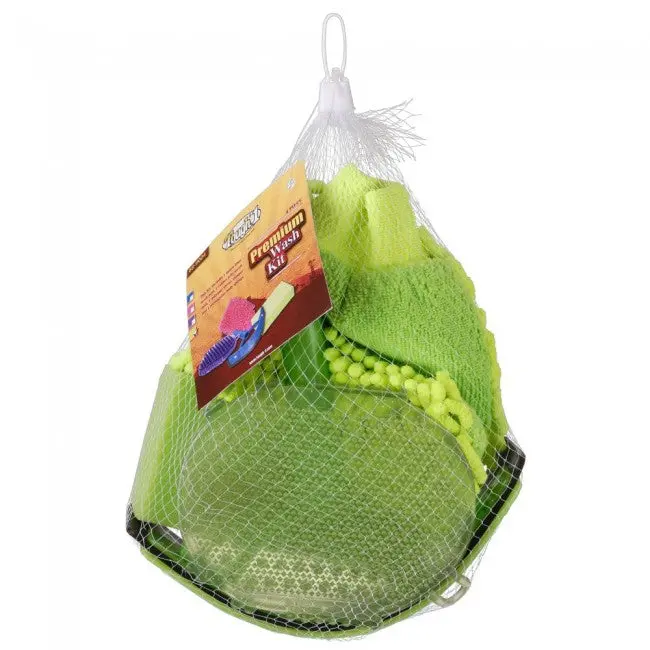 Neon Green Premium 4 Piece Wash Kit 1
