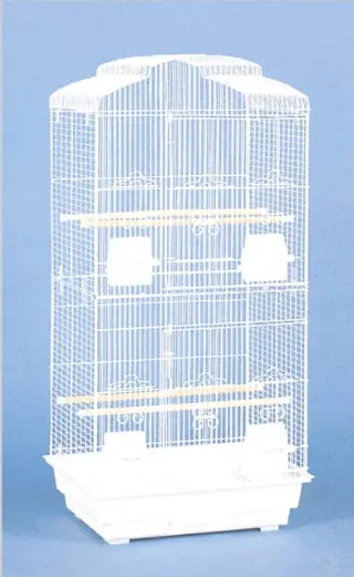 6804 Lg Cage 18' X 24' Arch White* 1