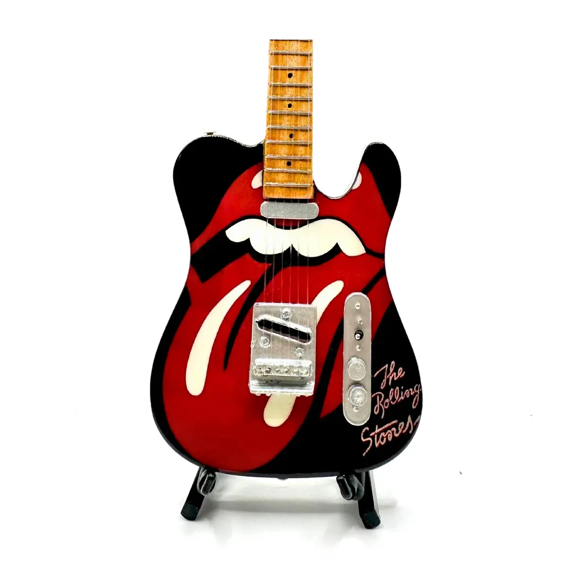 The Rolling Stones Tongue And Lips Miniature Guitar 1
