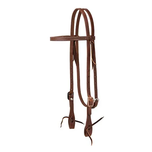 5/8" 2-Tone Cross Headstall, Ru/St 1