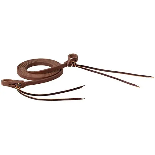 Smarty X Synergy® Heavy Harness Leather Roper Rein W/ Pineapple Knots, 1/2" X 8' 1