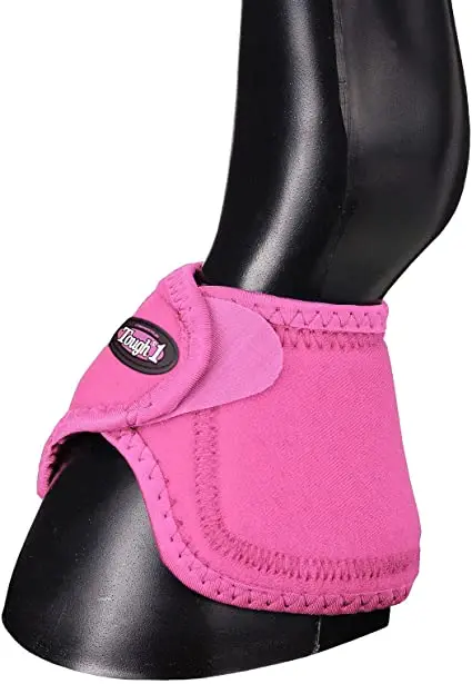 Tough1 "No Turn" Bell Boots - Large - Pink 1