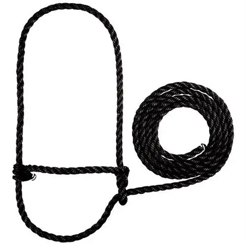 Cattle Rope Halter - Black 1