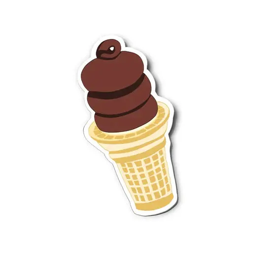 Dipped Cone Sticker 1