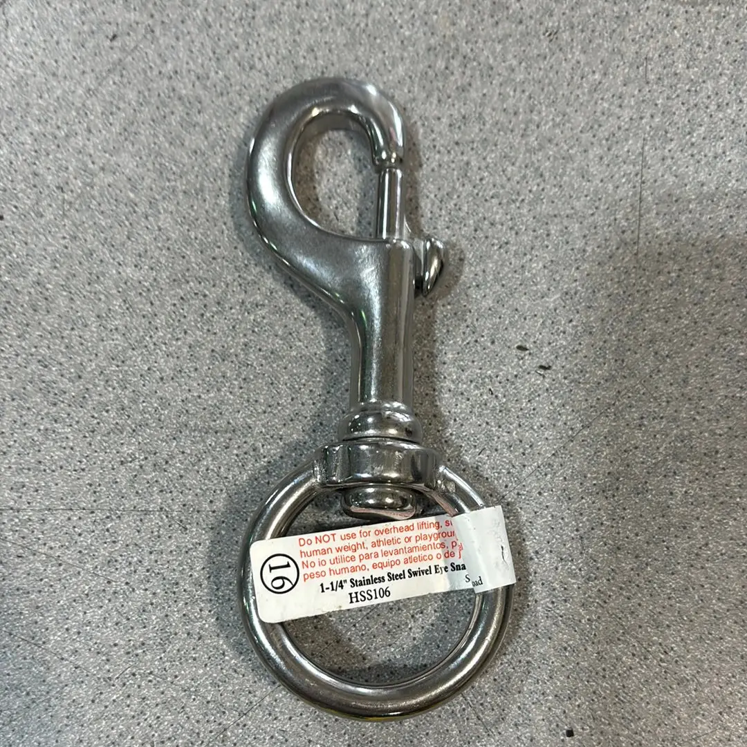 1-1/4" Stainless Steel Swivel Eye #16 1