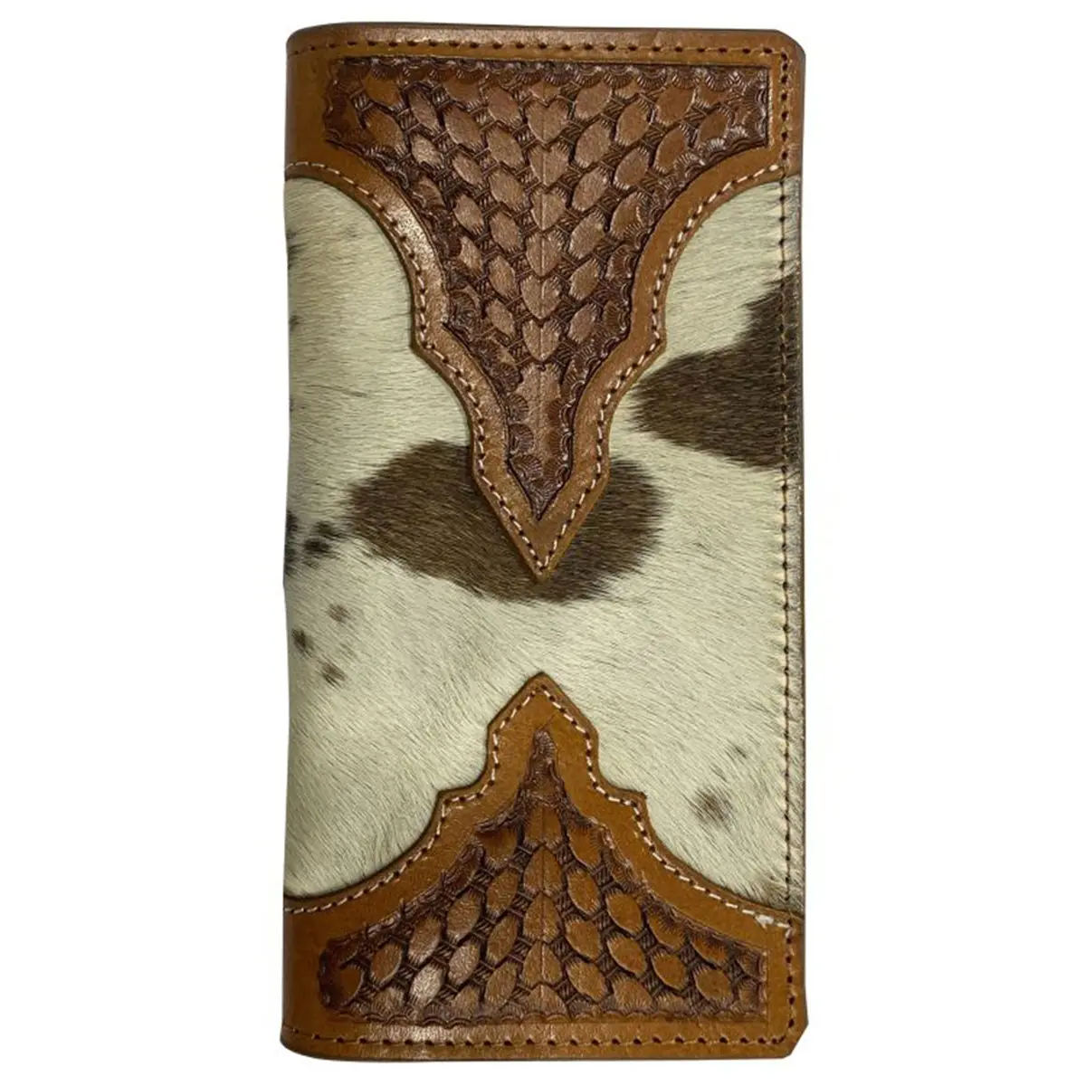 Medium Leather Hair On Cowhide Bifold Wallet 1