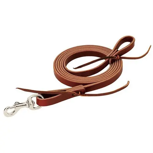 Latigo Leather Flat Roper Rein, 5/8" X 8' 1