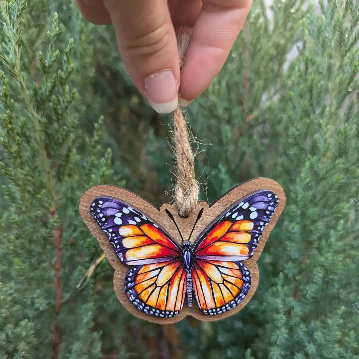 Monarch Butterfly Christmas Ornament 1