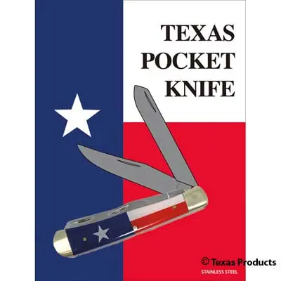 Texas Flag Pocket Knife 1