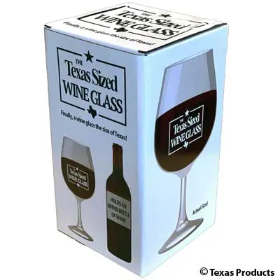 Texas Sized Wine Glass 1