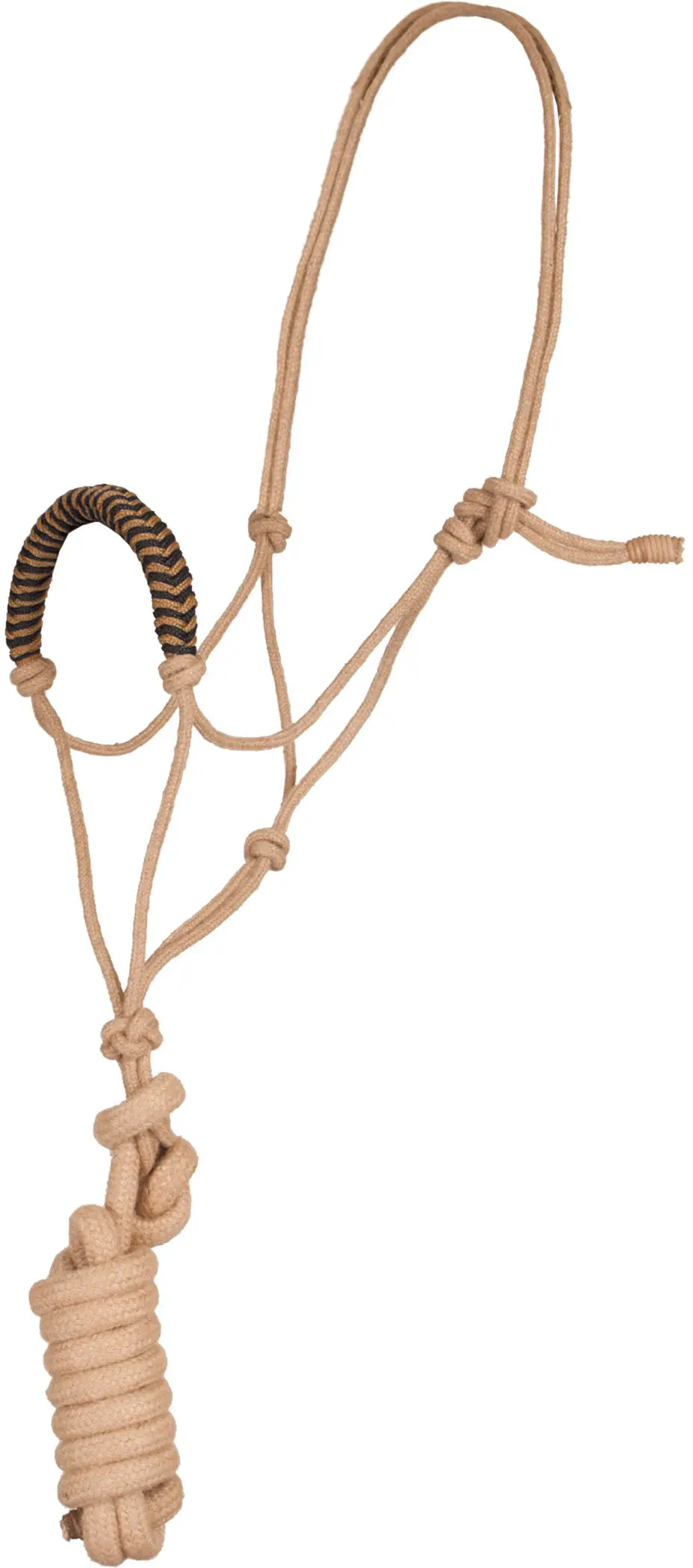 Jute Rope Halter And Lead With Color Noseband 1