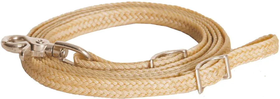 Flat Braided Waxed Roping Rein 1