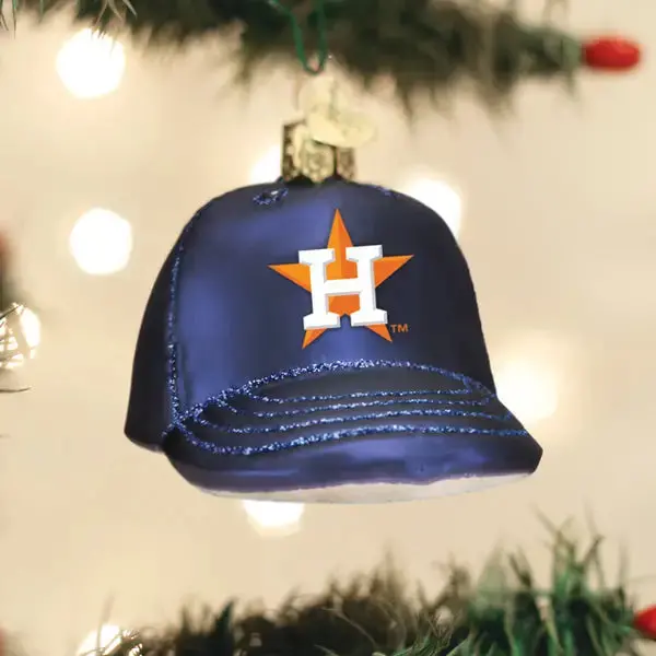 Astros Baseball Cap Ornament 1