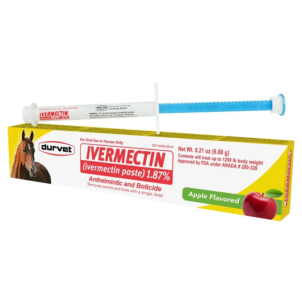Durvet Ivermectin 1.87% Apple Flavor Paste 6.08Gm 1