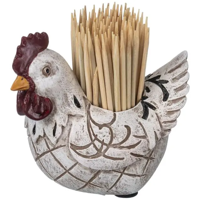 Chicken Toothpick Holder - White 1