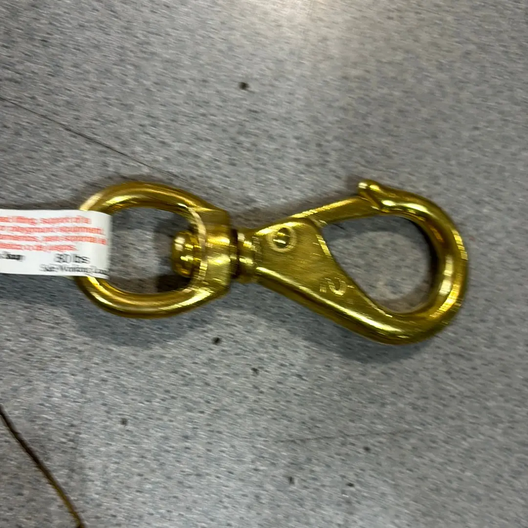 3-3/4" X 3/4" Solid Brass Snap #7 1