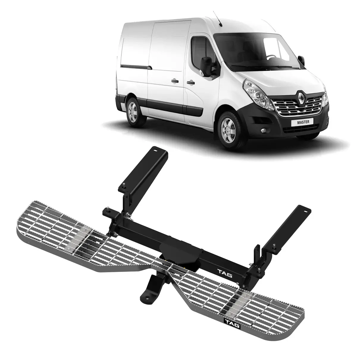 Tag Heavy Duty Towbar, Rear Step & Direct Fit Wiring Harness For Renault Master Fwd Vehicles (10/2011 - On) 1