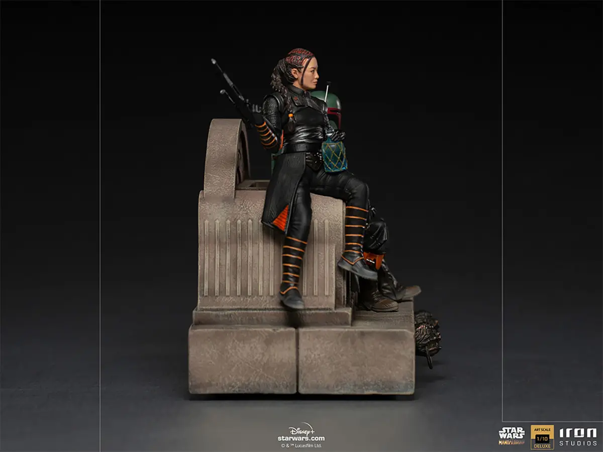 Star Wars The Mandalorian: Boba Fett & Fennec Shand On Throne Deluxe 2