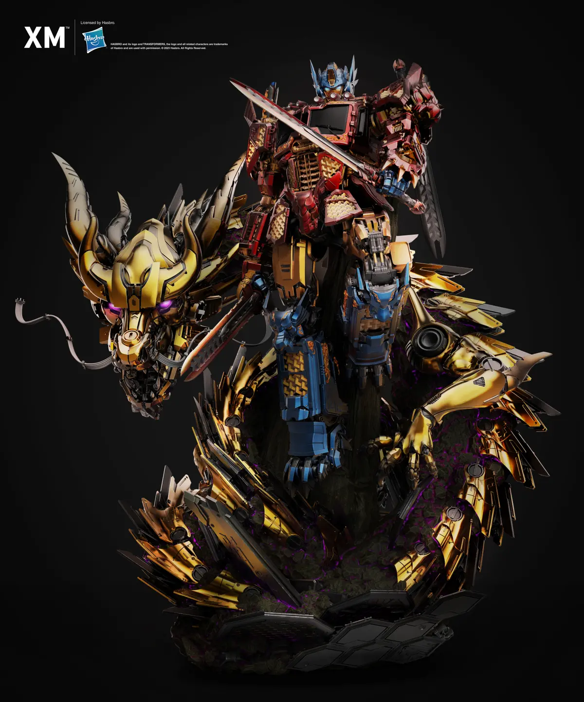 Transformers: Optimus Prime Azure Dragon Gold Version (Mythical Beasts Series) (Pre-Order) 1