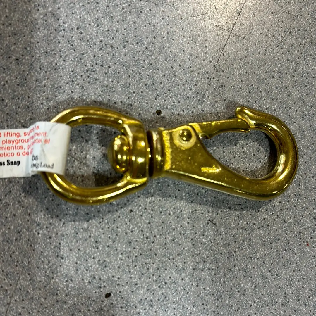 3-1/4" X 5/8" Solid Brass Snap #6 1