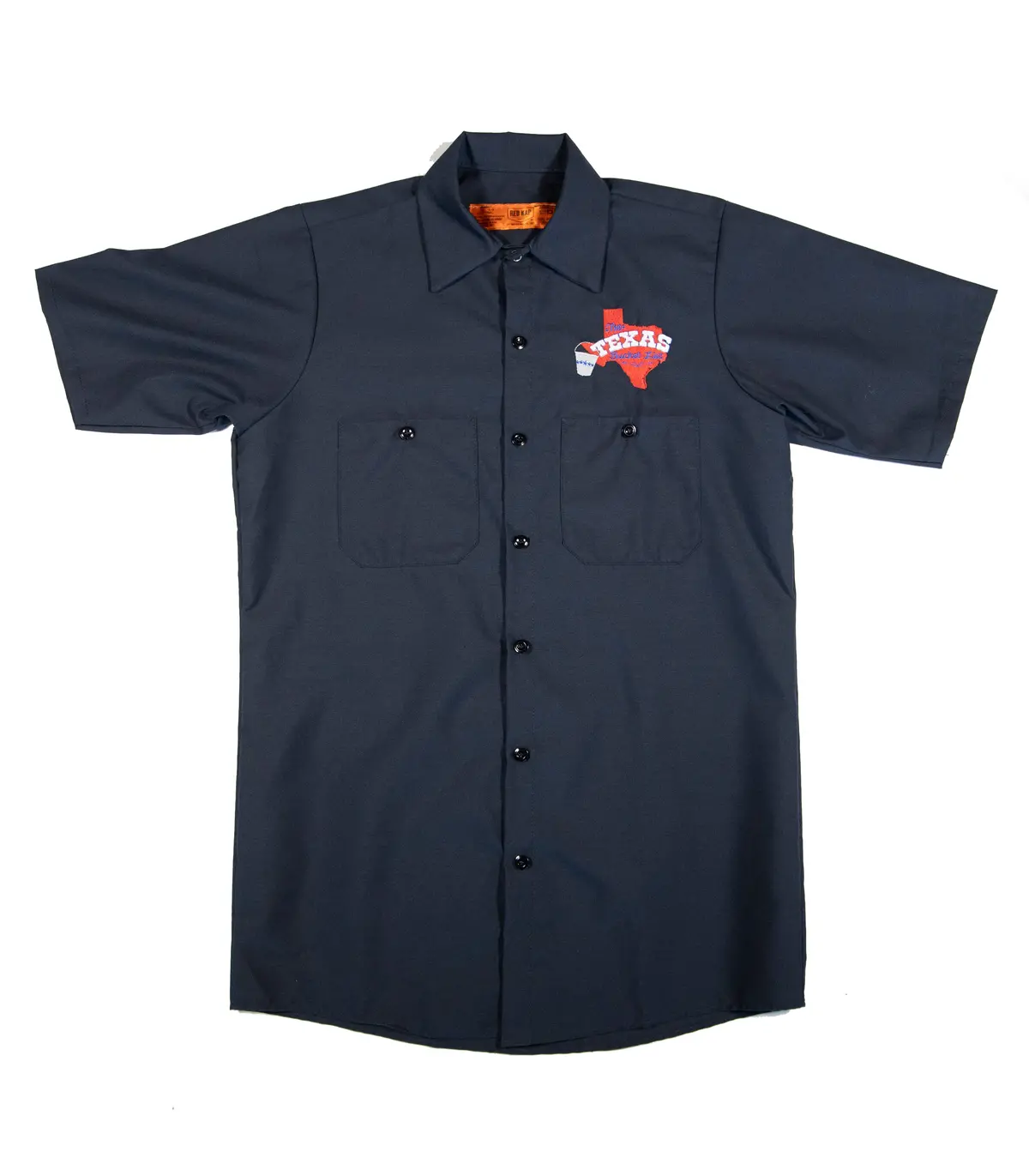 Official The Texas Bucket List Button Up - Navy 1