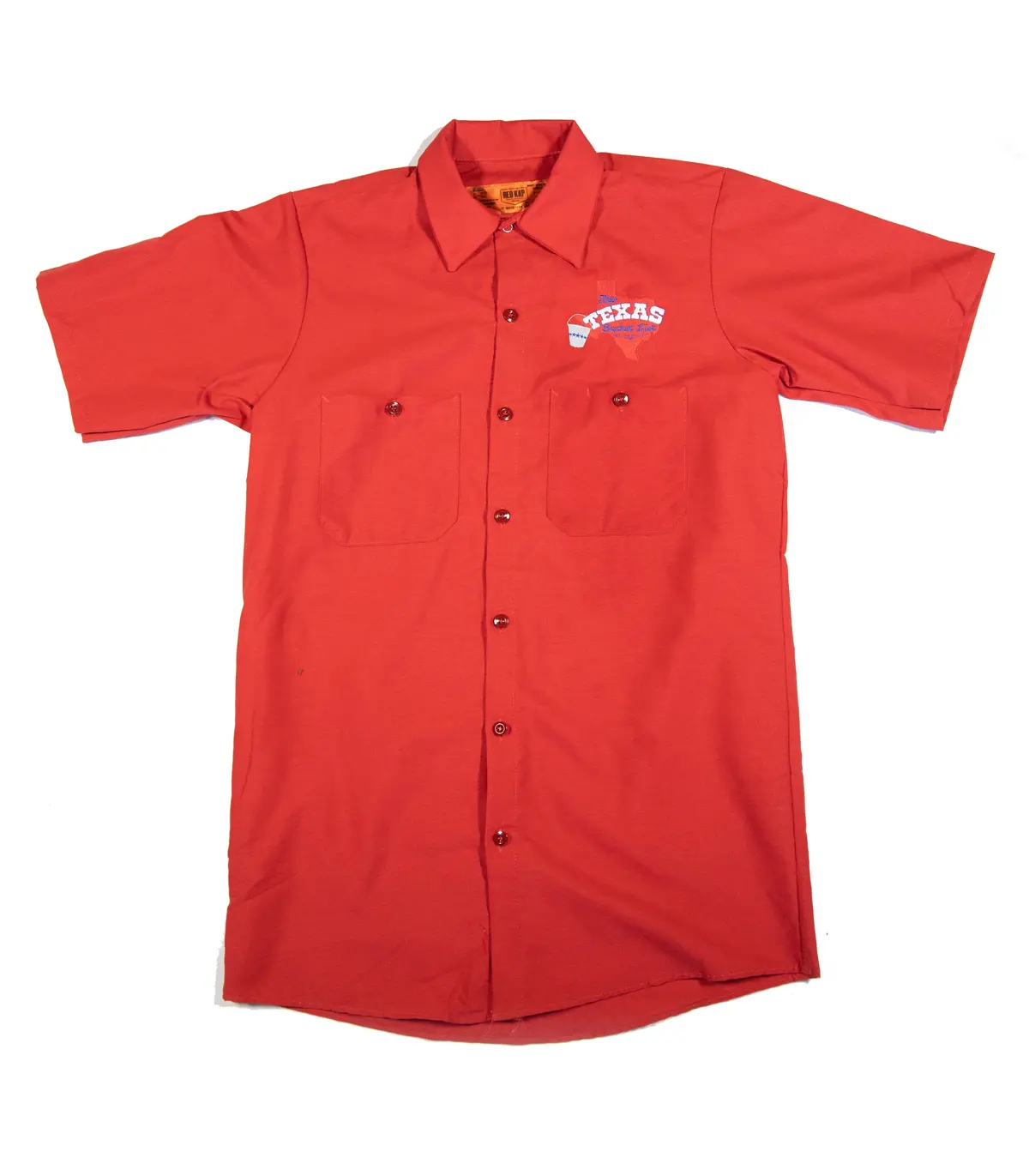 Official The Texas Bucket List Button Up - Red 1