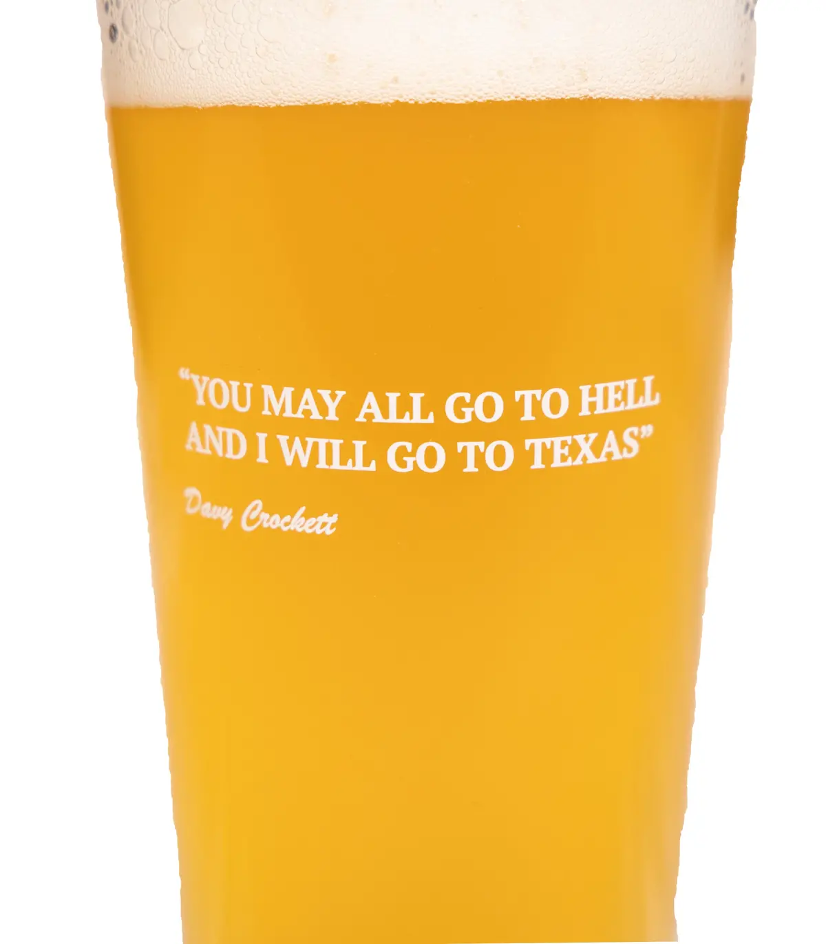 Davy Crockett Pint Glass 1