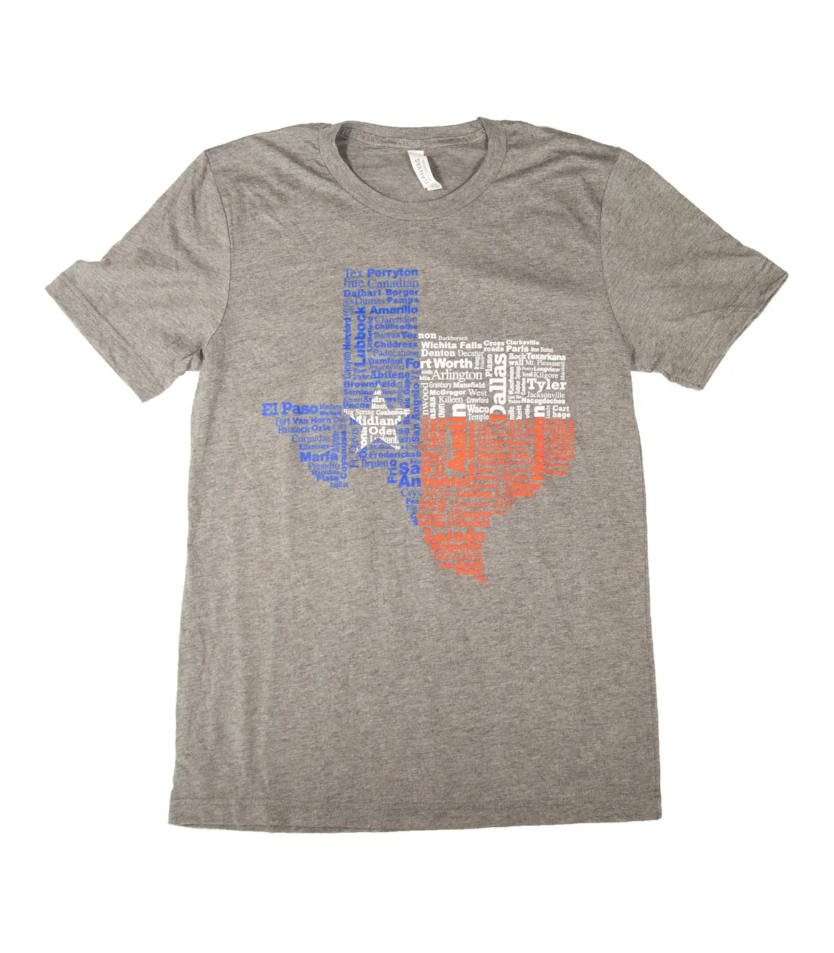 Grey Texas Cities Shirt 1