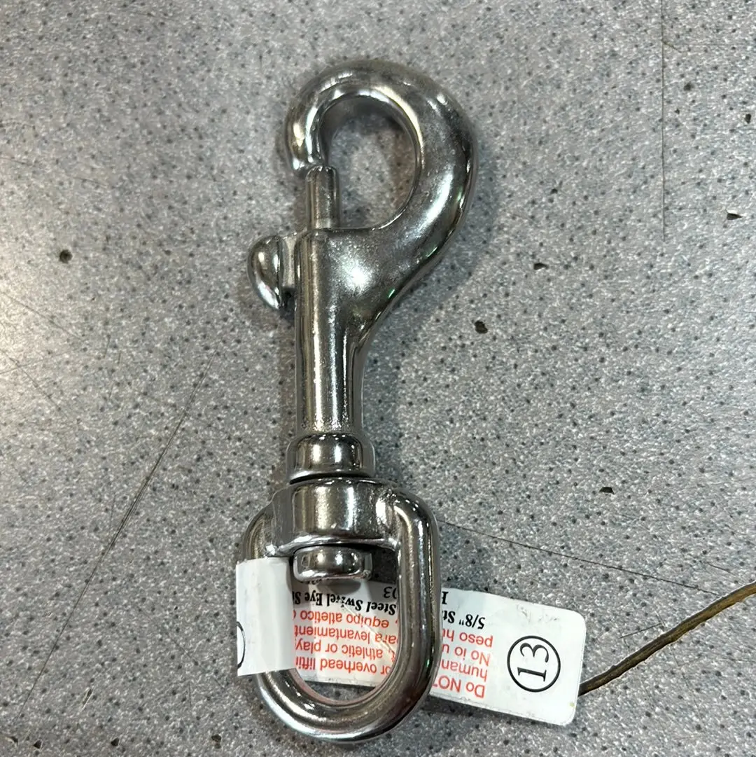 5/8" Stainless Steel Swivel Eye Snap #13 1