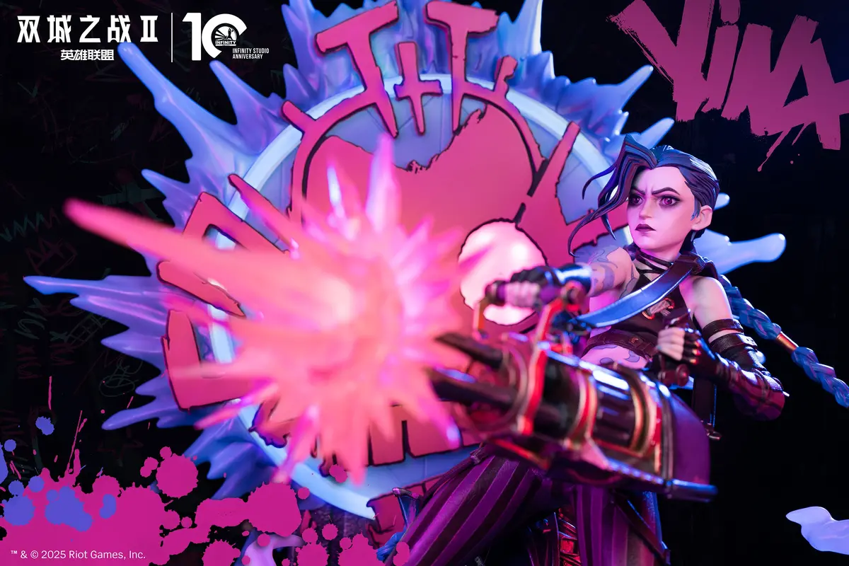 League Of Legends Arcane: Jinx Quarter Scale Statue 1