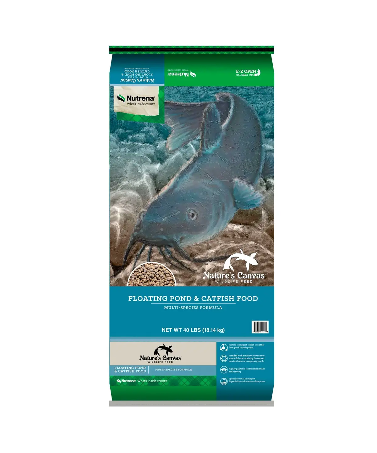 Nutrena: Fish Floating Pond & Catfish Food - 40 Lb 1