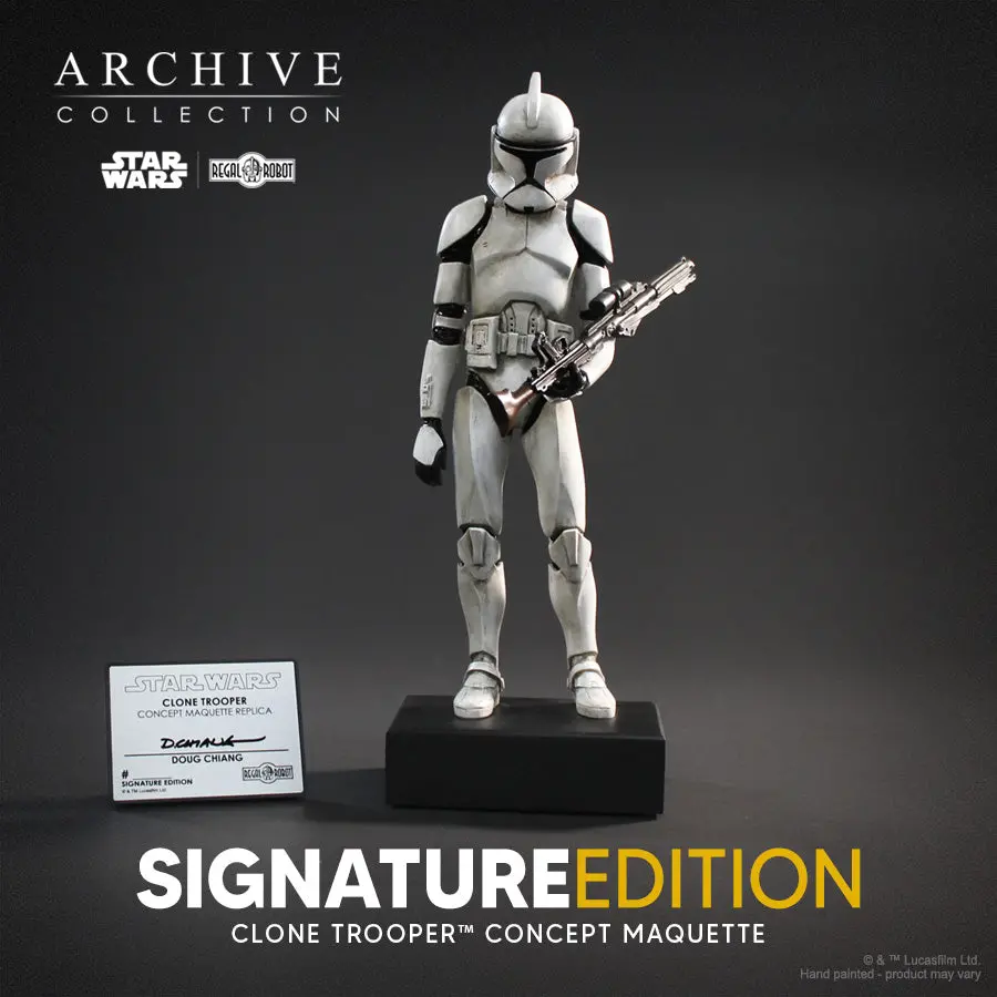 Star Wars Attack Of The Clones: Clone Trooper Concept Maquette Replica Doug Chiang Signature Edition 1