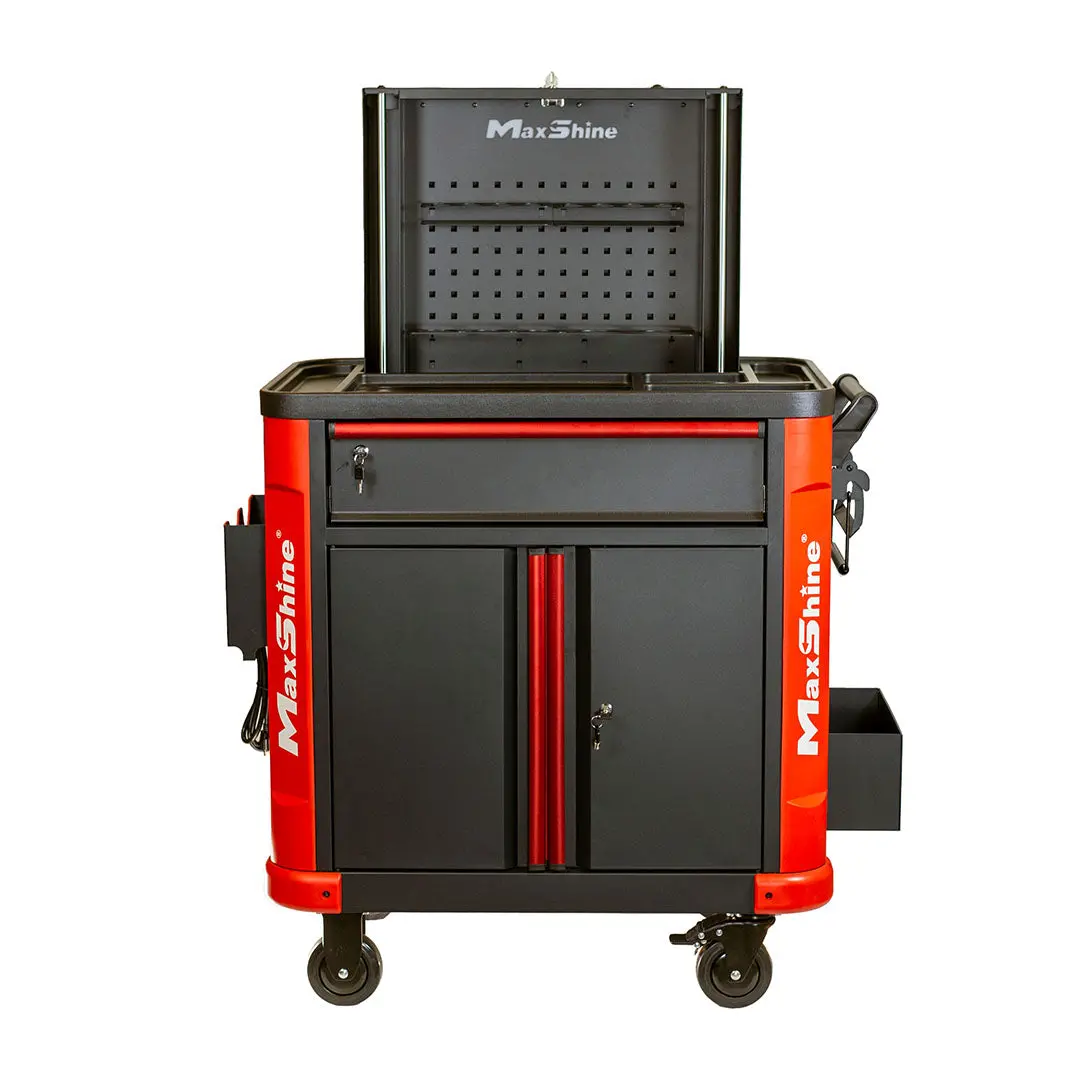 Auto Detailing Cart With Power Strip 1
