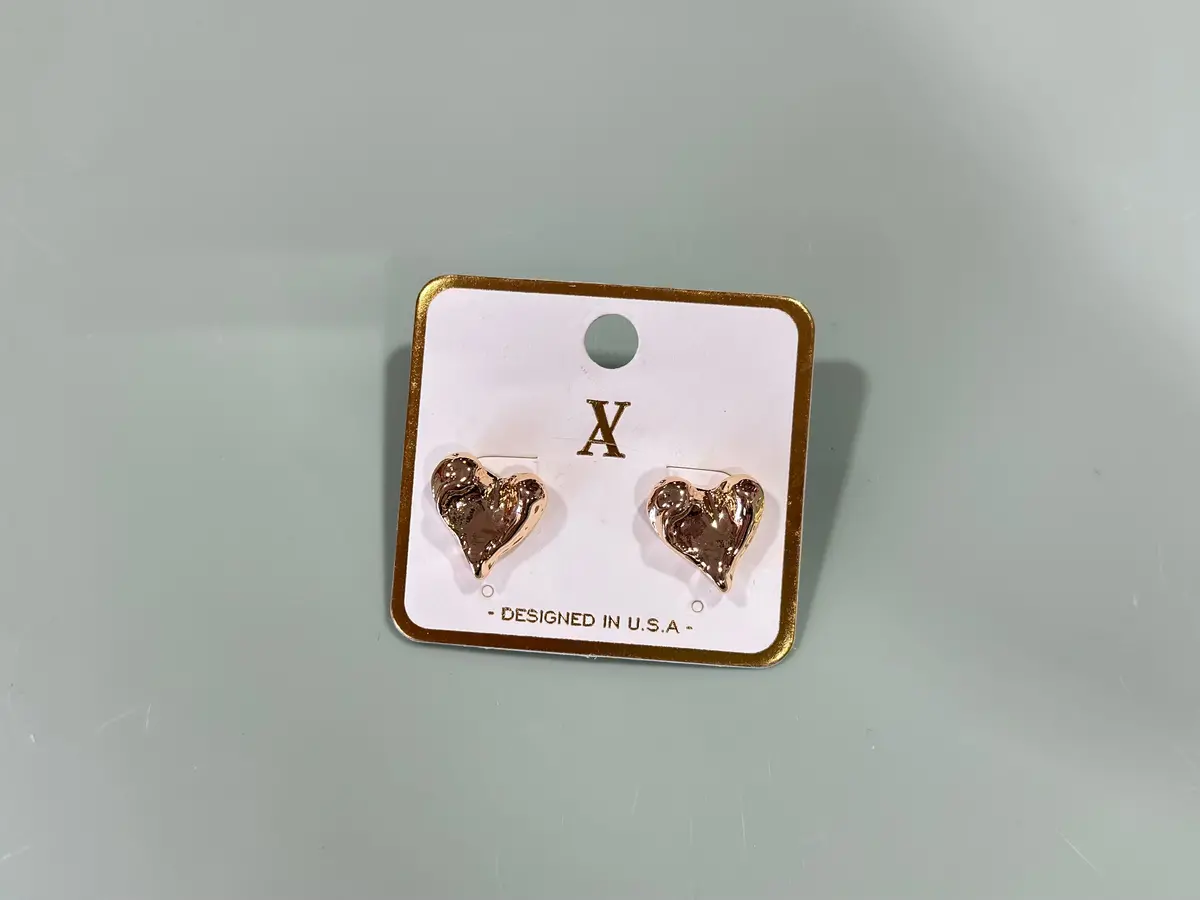 Rocky Heart Earrings 1