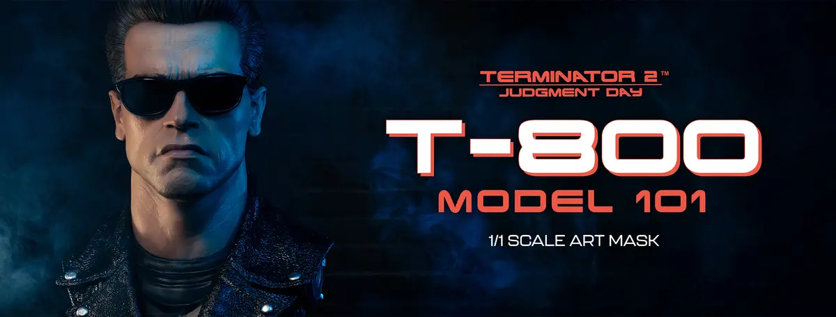 Terminator 2 Judgment Day (1991): T-800 Model 101 Art Mask (Pre-Order) 1