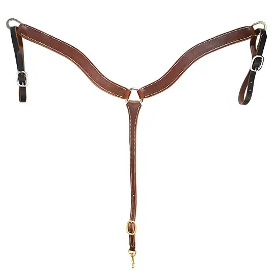 Cowperson Tack 1 1/2" Heavy Oiled Contoured Breast Collar 1