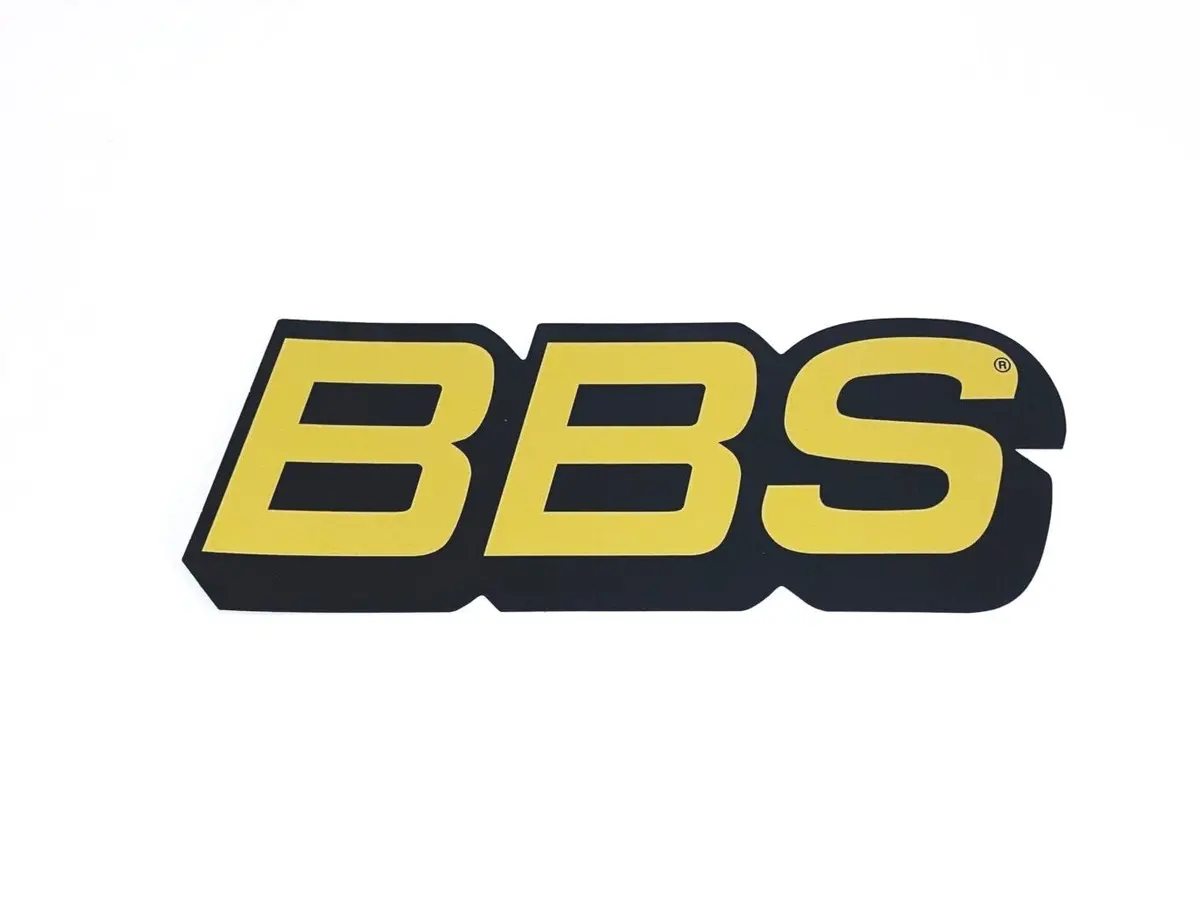 Bbs Large Decal 50Th Anniversary Black/Gold 1