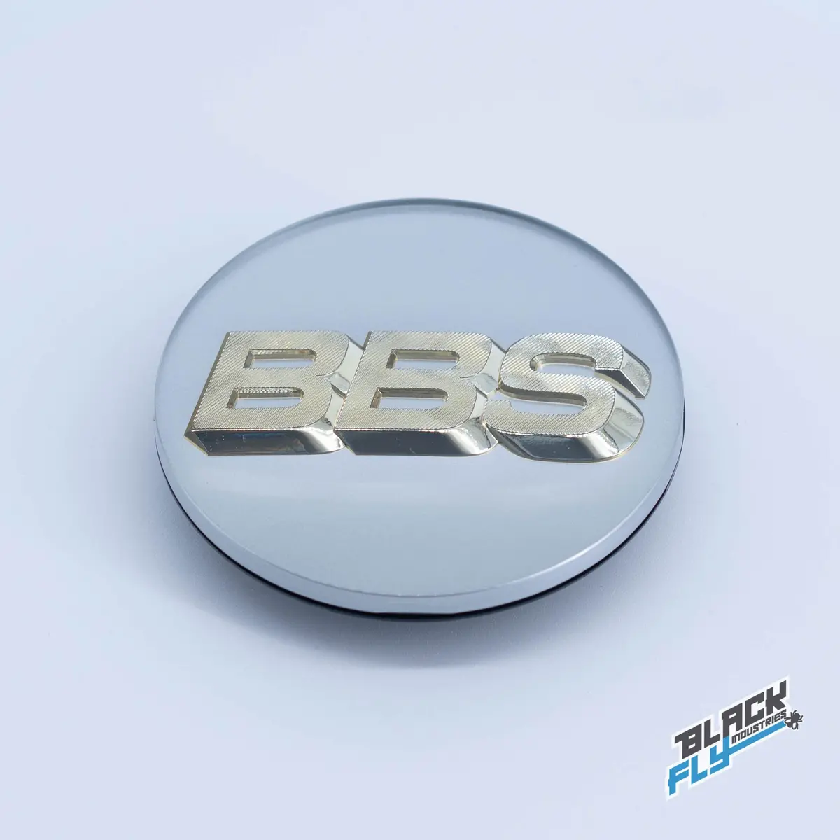 Genuine Bbs White/ Gold 3D Logo 70Mm Center Cap Set 1
