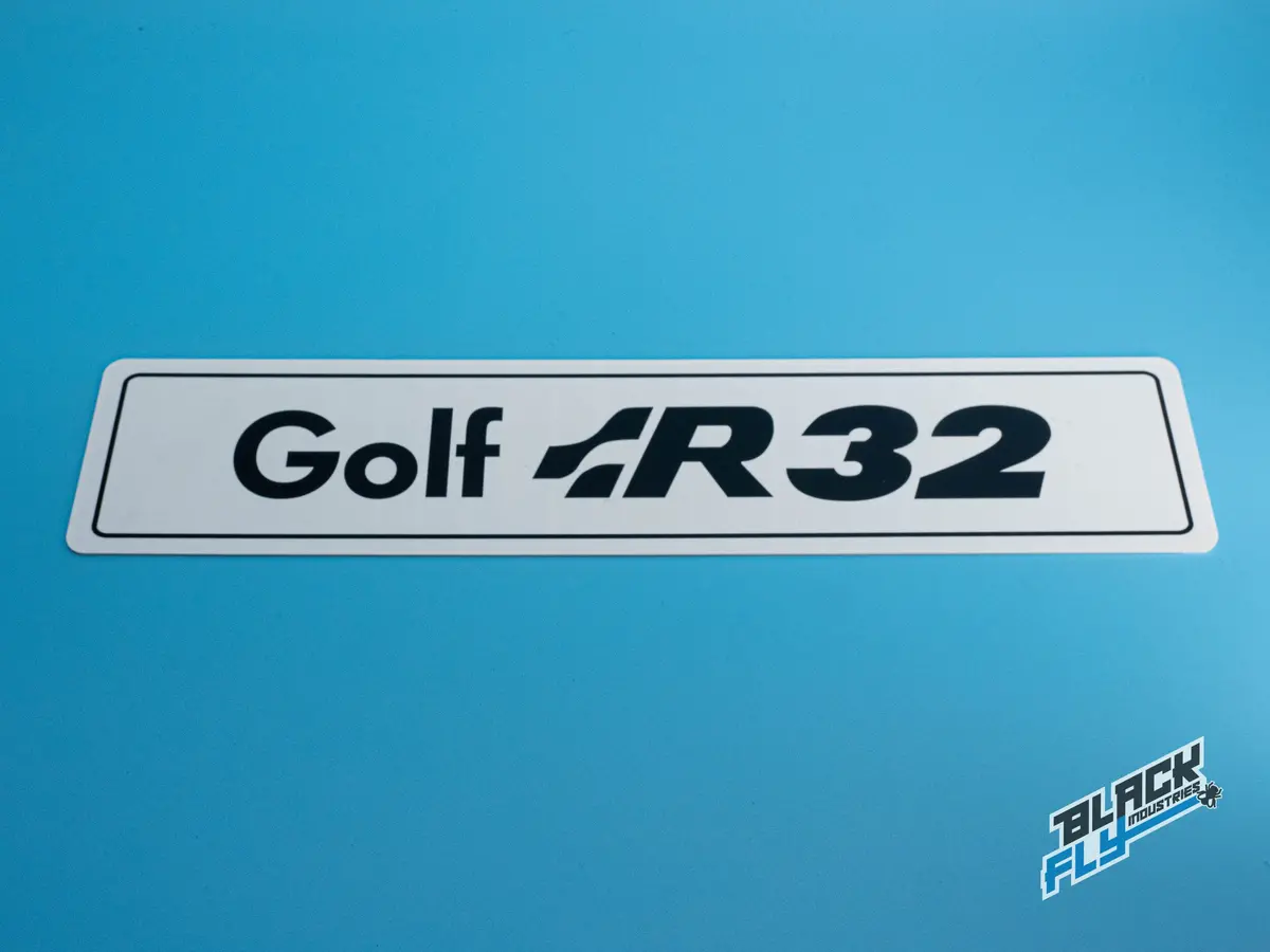Vw Showroom Style Golf R32 Number Plate 1