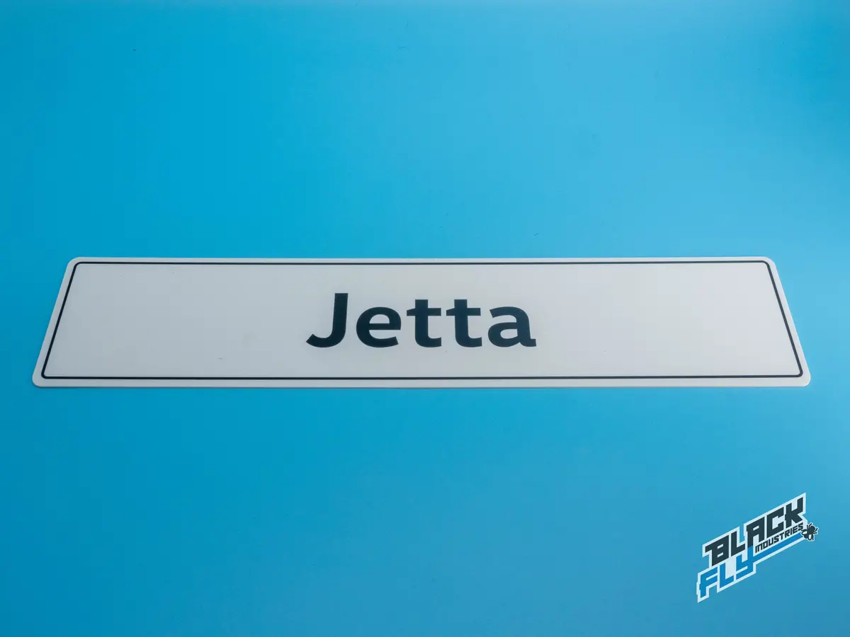 Vw Showroom Style Jetta Number Plate 1