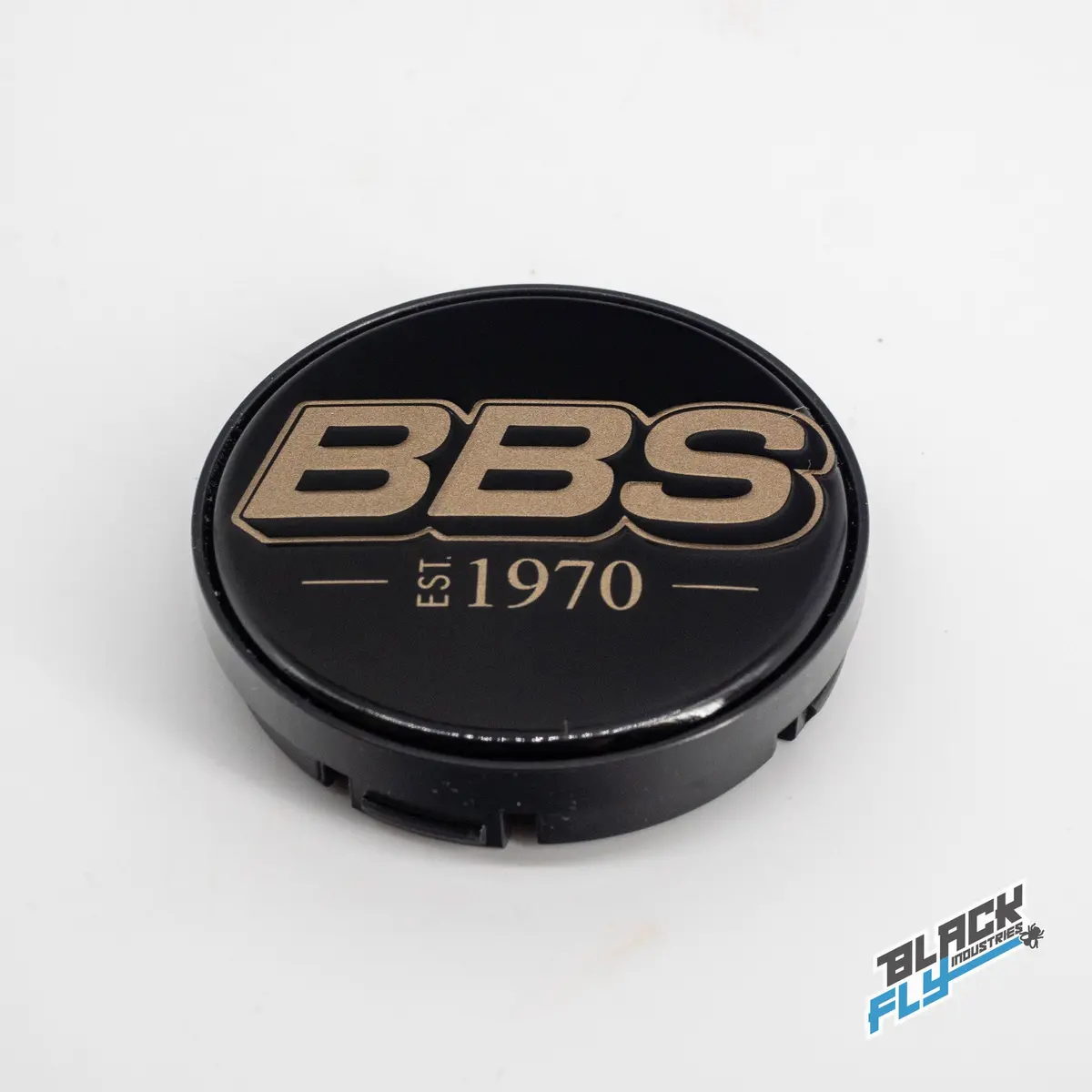 Genuine Bbs Black/ Gold Est. 1970 Logo 56 Mm Cap Set 1