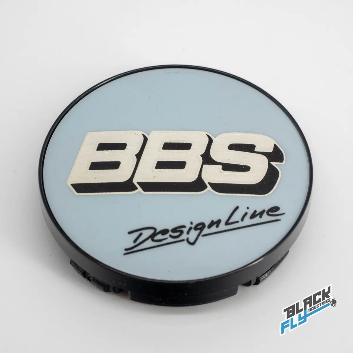 Genuine Bbs White/Silver Logo Design Line Logo 56 Mm Cap Set 1